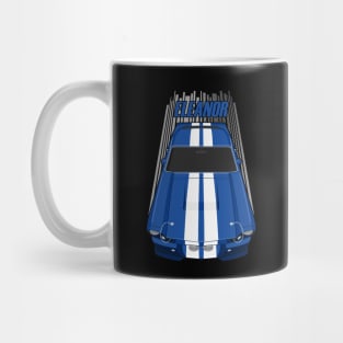 Ford Mustang Shelby GT500 Eleanor 1967 Fastback - Blue and White Stripes Mug